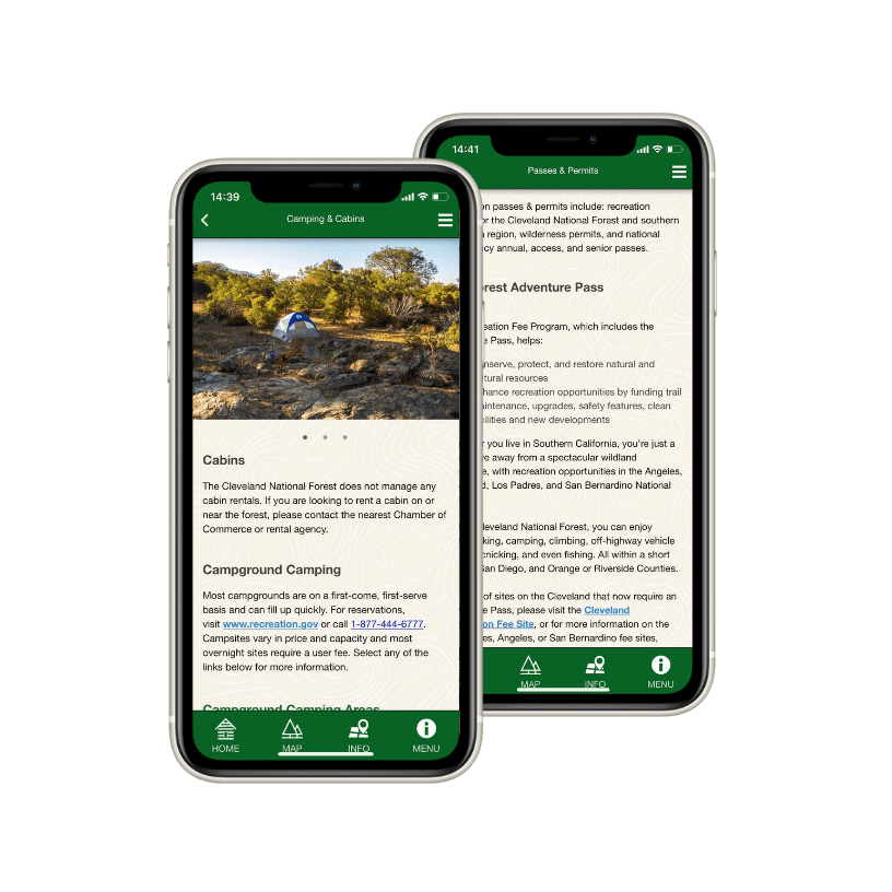 Camping and facility information